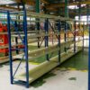 RAK BESI SUSUN GUDANG MEDIUM DUTY TIPE RR-500 TINGGI 200 CM, KAPASITAS (LOAD MAX) 500 KG / LEVEL, UKURAN P.200 x L.60 x T.200 CM, 4 SUSUN SHELVING, WARNA TIANG BIRU SHELVING KREM