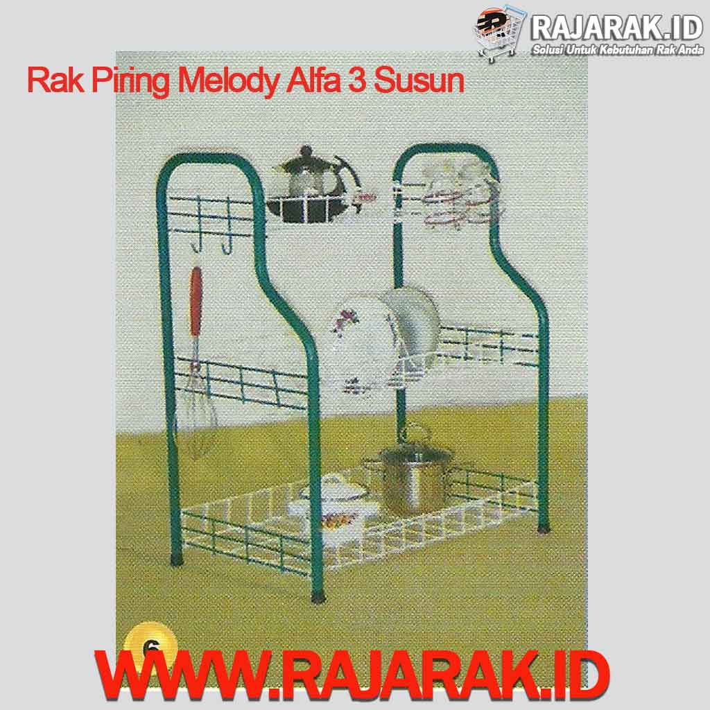 Rak Piring Melody Alfa 3 Susun