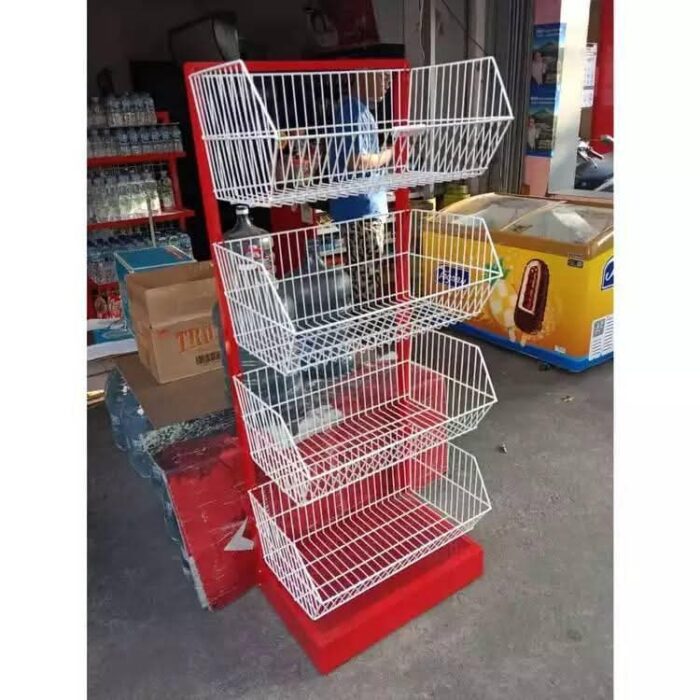 RAK CHIKI MASTER 4 SUSUN MEGA | RAK DISPLAY JAJANAN SNACK TOKO | RAJA RAK MINIMARKET