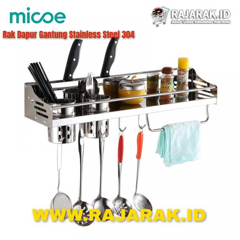 MICOE RAK DAPUR GANTUNG STAINLESS STEEL 304 - RAJARAK.ID | SITUS JUAL