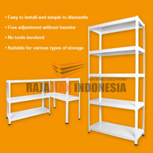 rak gudang rak arsip non baut tipe e50