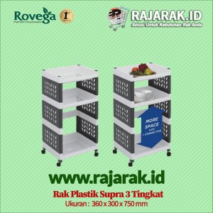 rak plastik rovega type supra 3 tngkat