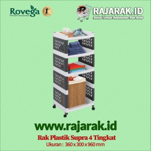 rak plastik rovega supra 4 tingkat