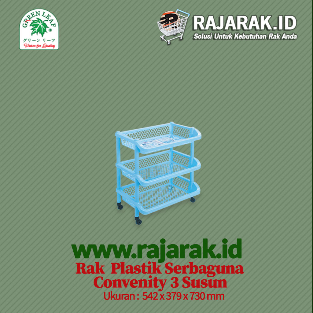 rak plastik convenity 3 susun