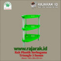 rak plastik triangle 3 susun