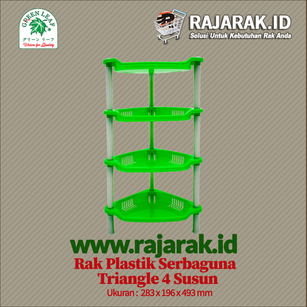  RAK  PLASTIK  SERBAGUNA  TYPE TRIANGLE 4 SUSUN RAJARAK ID 