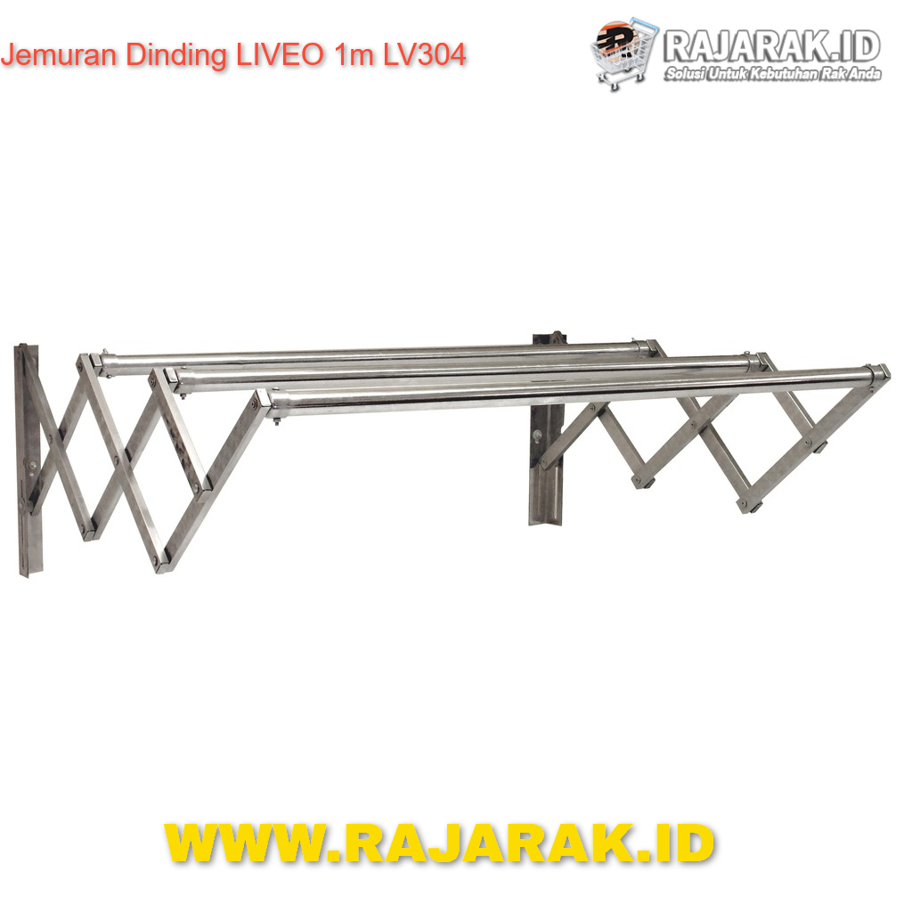 RAK JEMURAN DINDING LIVEO 100CM TIPE LV-304