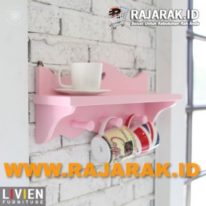 LIVIEN FURNITURE - RAK DINDING EVELYN SERIES - RAK GANTUNG SERBAGUNA 