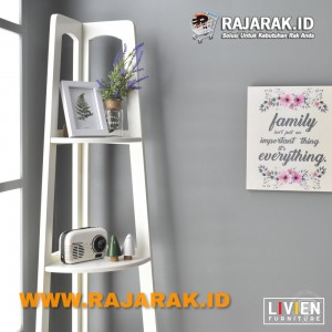 LIVIEN FURNITURE - RAK SUDUT SERBAGUNA 4 TINGKAT