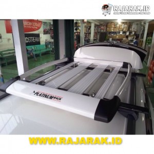 PAKET ROOFBAR RAK  BAGASI ATAS MOBIL  CROSSBAR MERK 