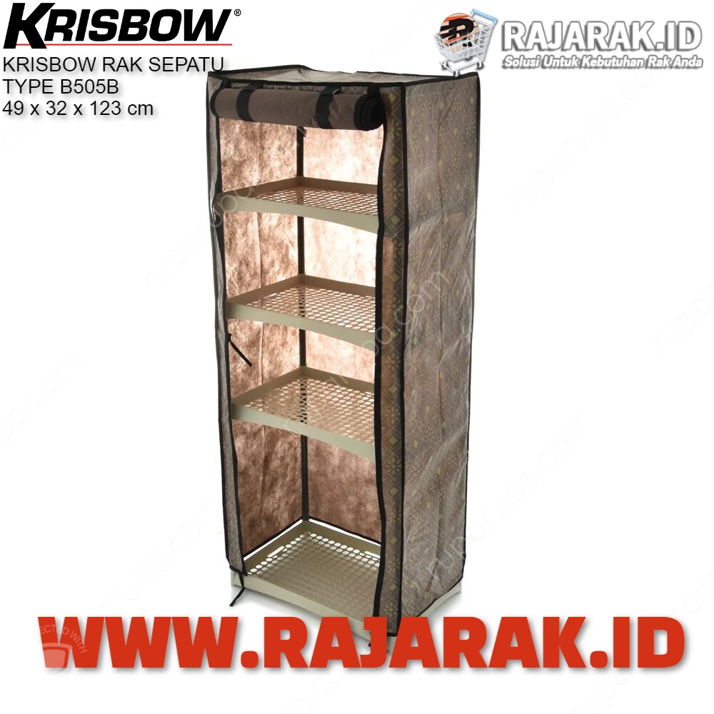  KRISBOW  RAK  SEPATU  TYPE SHOE RACK BROWN B505B COKELAT 