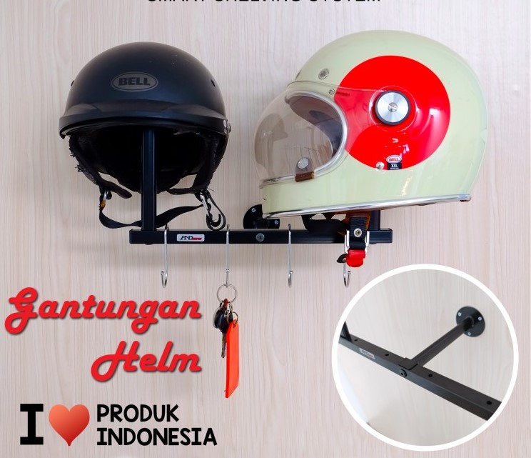 GANTUNGAN HELM DINDING