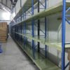 RAK BESI GUDANG MEDIUM DUTY KEKUATAN 500 KG TIPE RR-500 TINGGI 300 CM, UKURAN P.200 x L.60 x T.300 CM, 4 SUSUN, WARNA TIANG BIRU SHELVING PUTIH