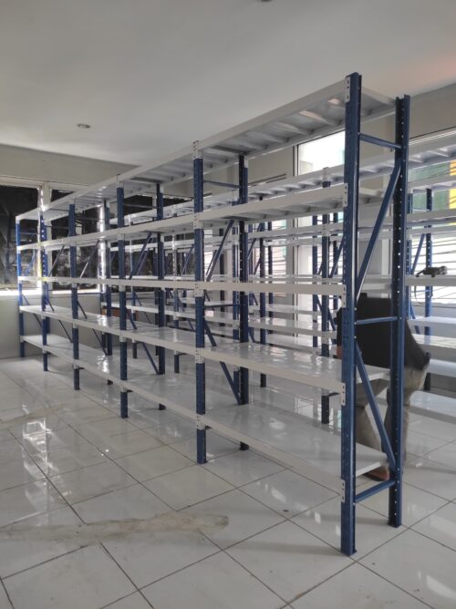 RAK BESI SUSUN GUDANG ARSIP KANTOR SERBAGUNA TIPE JF-70, KAPASITAS 70 KG / LEVEL, UKURAN 120x40x200 CM, 5 SUSUN 