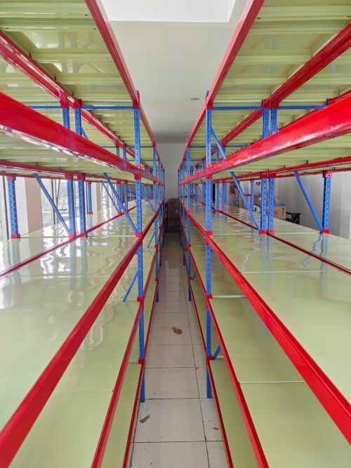 RAK BESI GUDANG SUSUN LIGHT DUTY SERBAGUNA TIPE C-150 | UKURAN 200x38x200 CM | KAPASITAS 150 KG/LEVEL x 5 LEVEL SHELVING