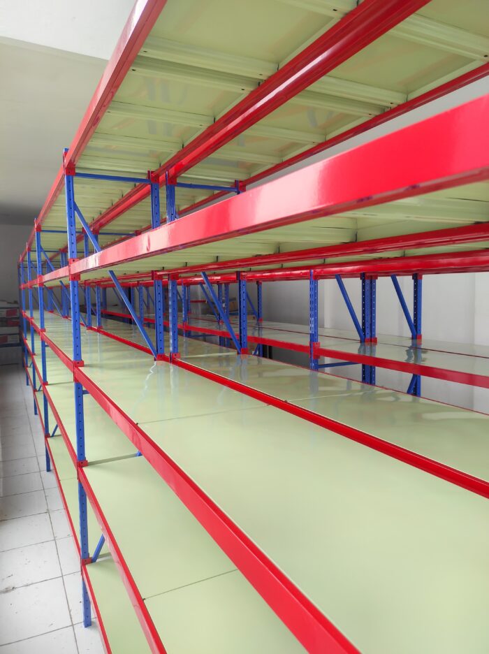 RAK BESI GUDANG SUSUN LIGHT DUTY SERBAGUNA TIPE C-150 | UKURAN 200x38x200 CM | KAPASITAS 150 KG/LEVEL x 5 LEVEL SHELVING