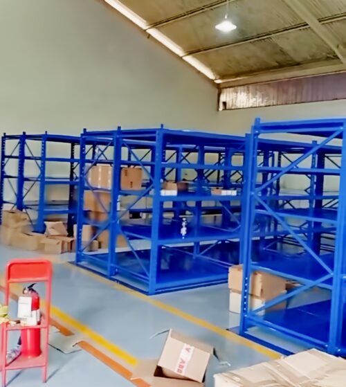RAK GUDANG BESI PABRIK MEDIUM DUTY TIPE ZA-500 UKURAN 150x100x200 CM, KAPASITAS 500 KG x 5 LEVEL