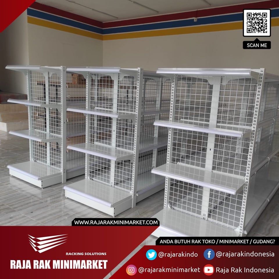 RAK MINIMARKET KOSONG TIPE RR-150 (BELUM ADA DISPLAY BARANG): Solusi Terbaik untuk Display Toko Modern dari RAJA RAK INDONESIA