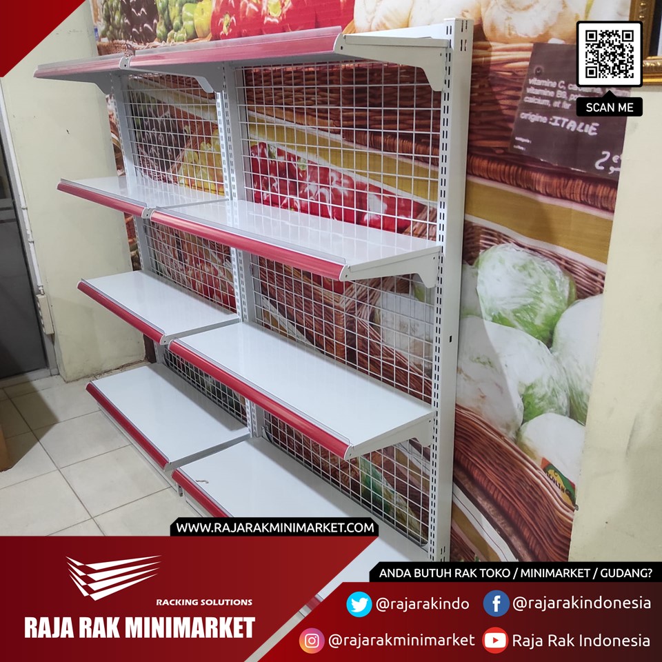 RAK MINIMARKET KOSONG TIPE RR-150 (BELUM ADA DISPLAY BARANG): Solusi Terbaik untuk Display Toko Modern dari RAJA RAK INDONESIA