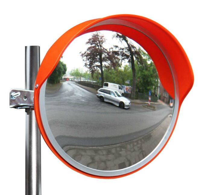 KACA CEMBUNG JALAN DIAMETER 45, 60, 80, 100 CM CERMIN CEMBUNG TIKUNGAN JALAN CONVEX MIRROR OUTDOOR RAJARAK.ID