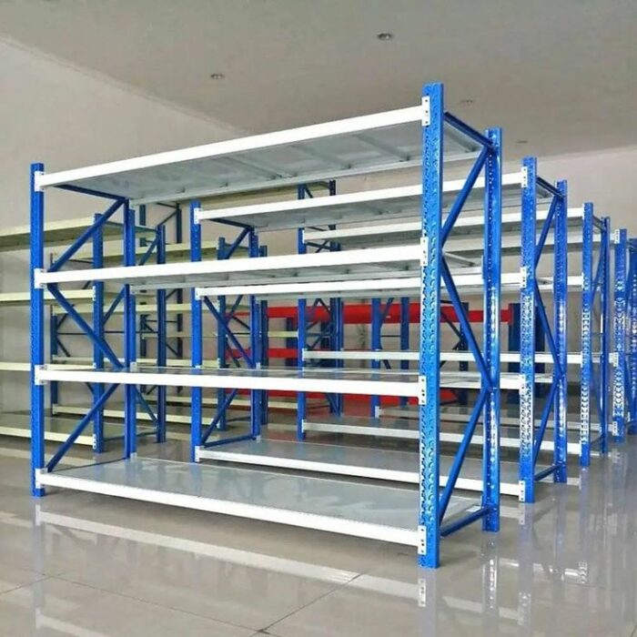 RAK BESI SUSUN GUDANG SERBAGUNA LIGHT DUTY TIPE RR-250 L60, KEKUATAN 250 KG/LEVEL (1 TON/UNIT) | RAJARAK.ID | JUAL KE SELURUH INDONESIA