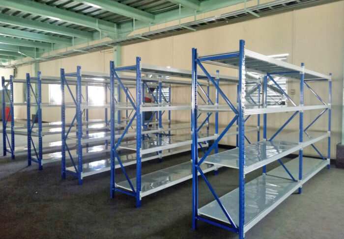 RAK BESI SUSUN GUDANG SERBAGUNA LIGHT DUTY TIPE RR-250 L60, KEKUATAN 250 KG/LEVEL (1 TON/UNIT) | RAJARAK.ID | JUAL KE SELURUH INDONESIA