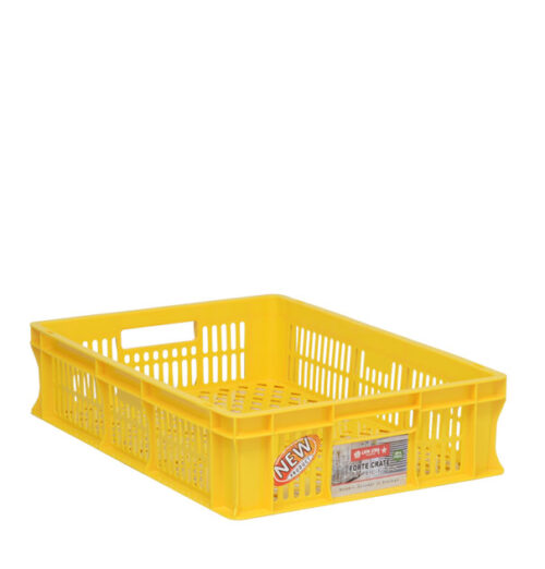 BOX CONTAINER INDUSTRI LION STAR TIPE IC-27 FORTE CRATE 301, UKURAN 600 x 425 x Tinggi 140 mm, VOLUME 35 LITER | KERANJANG PLASTIK INDUSTRIAL | RAJARAK.ID