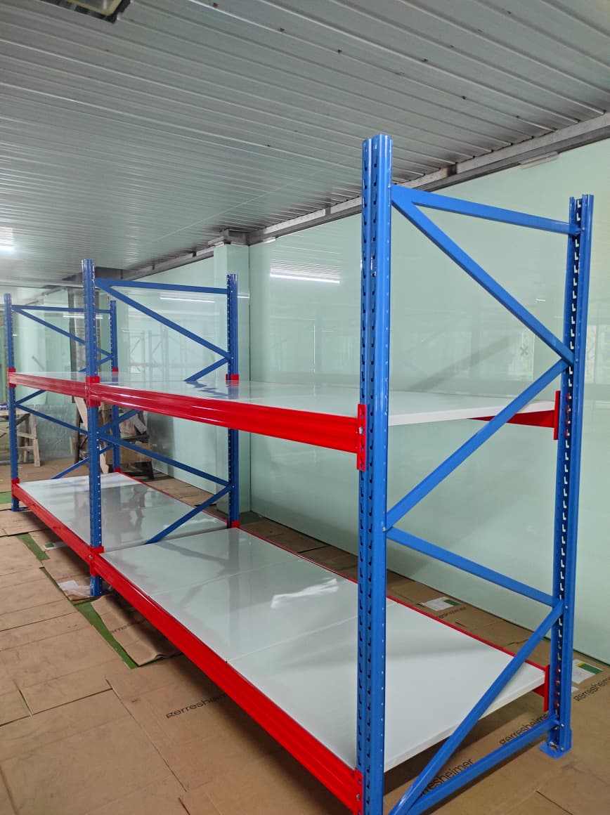 PEMASANGAN RAK BESI GUDANG BESAR PABRIK INDUSTRI HEAVY DUTY DI CIMAHI - JAWA BARAT OLEH TIM RAJA RAK INDONESIA | RAJARAK.ID & RAJARAKBESI.ID