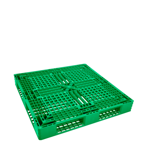 PALLET PLASTIK HEAVY DUTY BARU DUAL GREEN LEAF 2665 UKURAN 120x120x15 CM: Solusi Pallet Plastik Heavy Duty Double Side untuk Industri Skala Besar