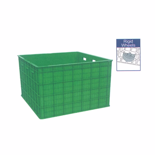 CONTAINER BOX INDUSTRI BESAR PLASTIK RAPAT 640 LITER ATARI 9883 UKURAN 100x100x64 CM | RAJA RAK INDONESIA